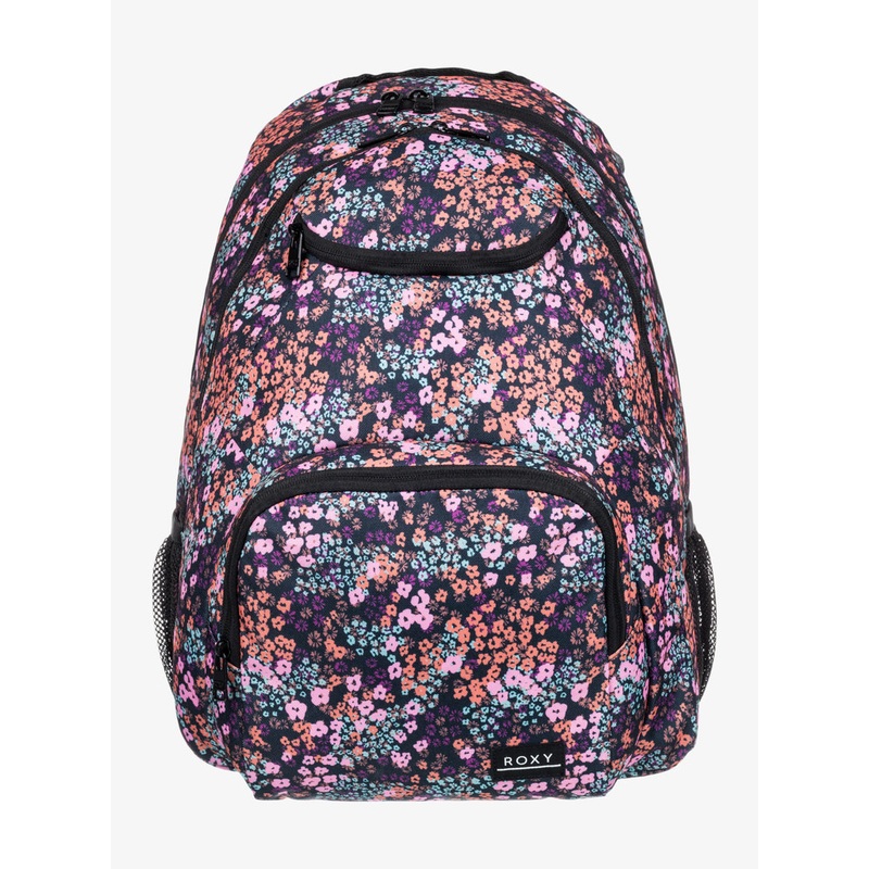 Roxy Shadow Swell Printed Backpack-Anthracite Floral Fiesta