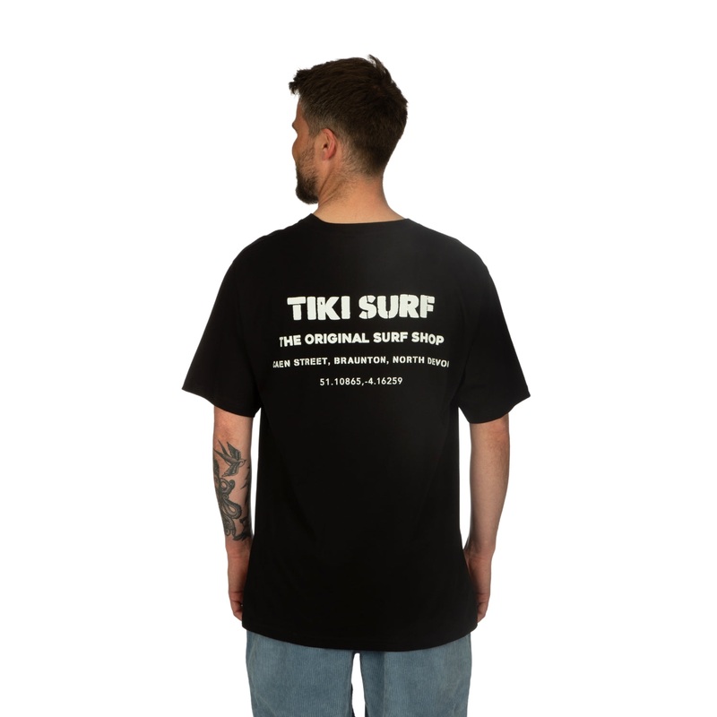 Tiki OG Surf Shop T-Shirt Black