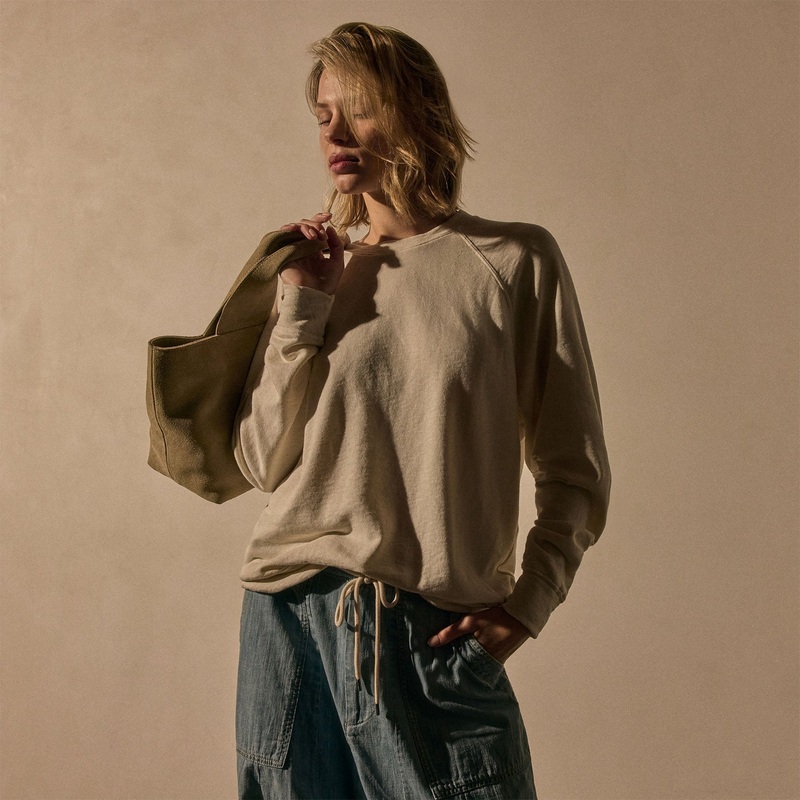 Vintage French Terry Relaxed Sweatshirt - Alabaster Pigment