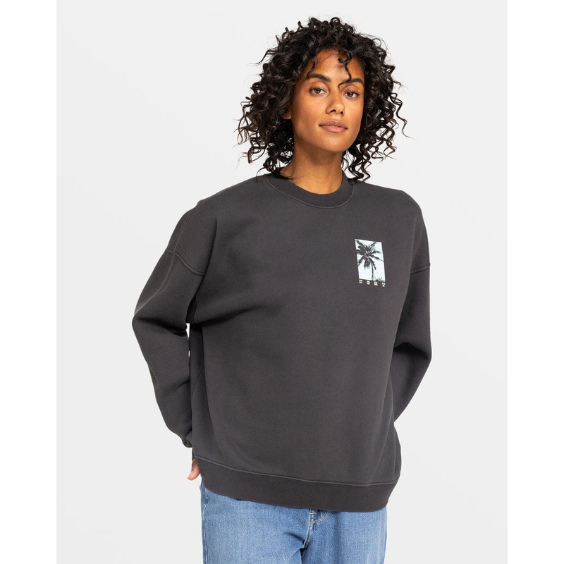 Roxy Lineup Oversized Crew C Sweatshirt-Phantom