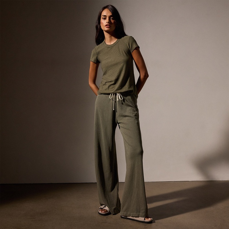 Wide Leg Sweatpant - Trooper Pigment