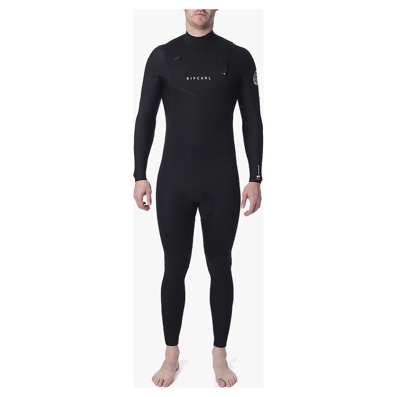 Rip Curl Dawn Patrol Warmth 3/2mm Chest Zip Wetsuit - Black