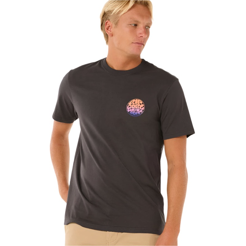 Rip Curl Wettie Passage Icon T-Shirt Washed Black