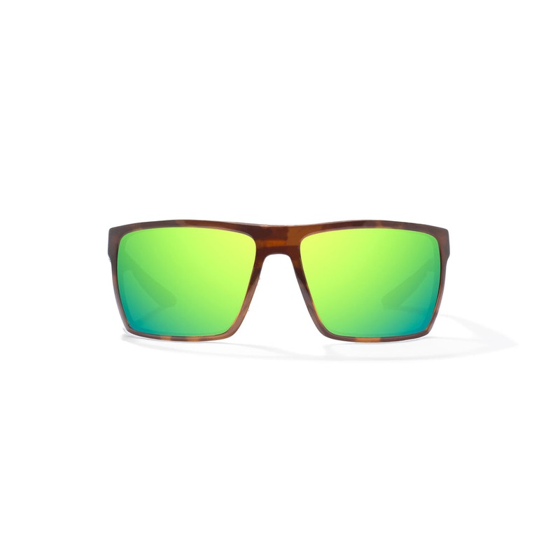 Bajio Stiltsville Sunglasses-Brown Tort Gloss/Grn Mirr Glass