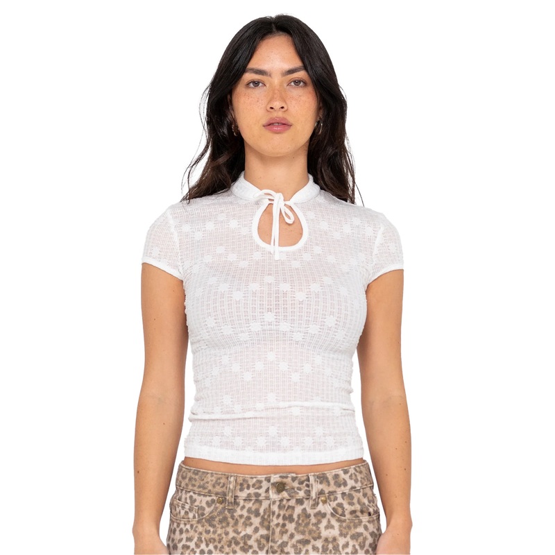 Rusty Womens 2am Cut Out Lace Top