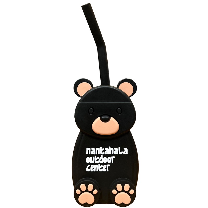 Silicon Black Bear Sippy Cup with Straw