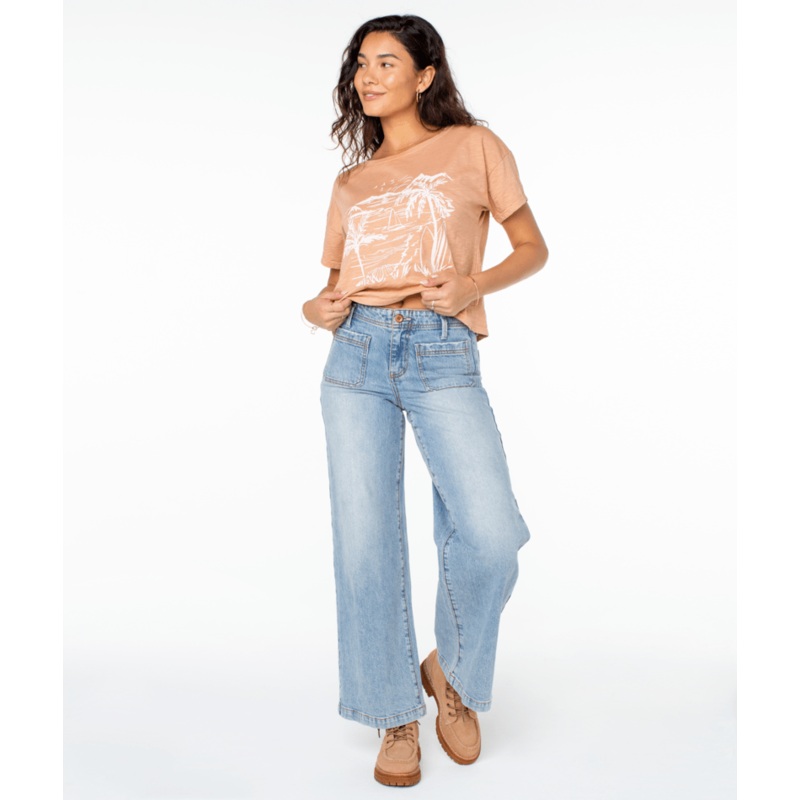 Roxy Baby Baby Jeans-Bleached Blue