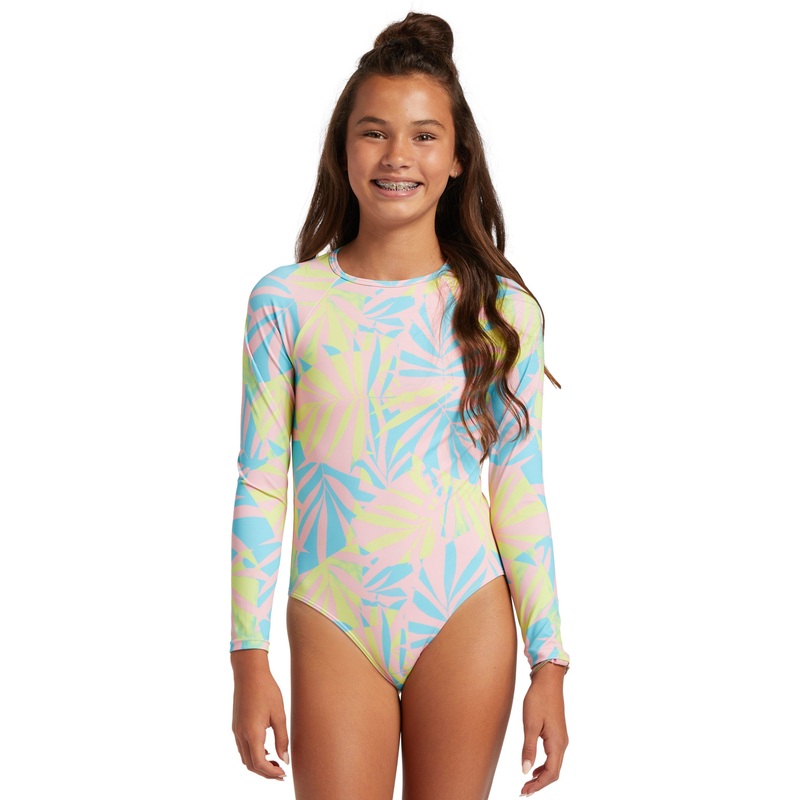 Roxy Palms Colors L/S One Piece-Daiquiri Green