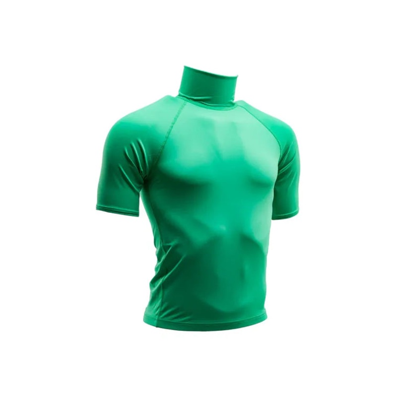 Tiki Adult Rash Vest SS No Logo - Green