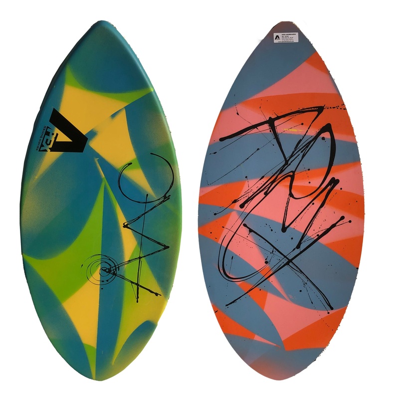Apex AVAC 46" Skimboard - Blue/Green/Yellow