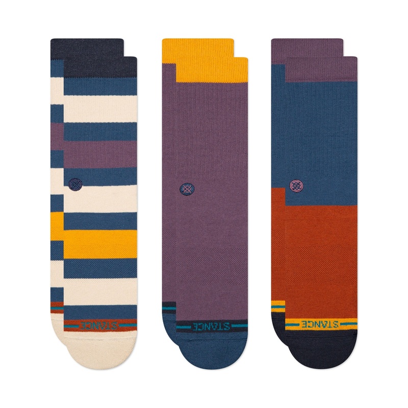 Stance Dexter 3-Pack Men's Crew Socks - Dark Royal