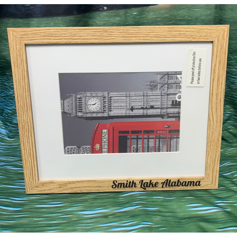 Smith Lake Wooden Picture Frame 8x10, 5x7 - Natural