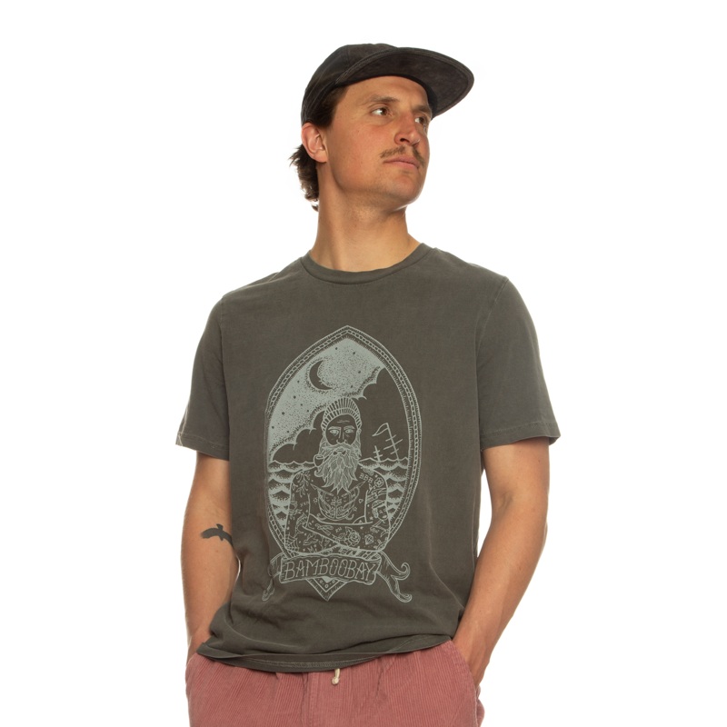 BamBooBay Semus Sailor T-shirt Charcoal overdye
