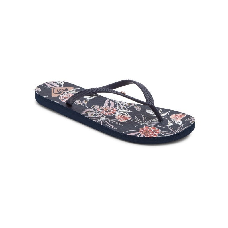Roxy Bermuda Print Sandal-True Navy/Gold