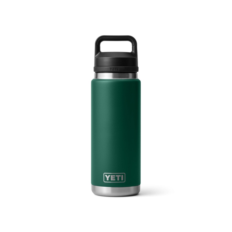 Yeti Rambler 26 Oz Bottle With Chug Cap Black Forest Green
