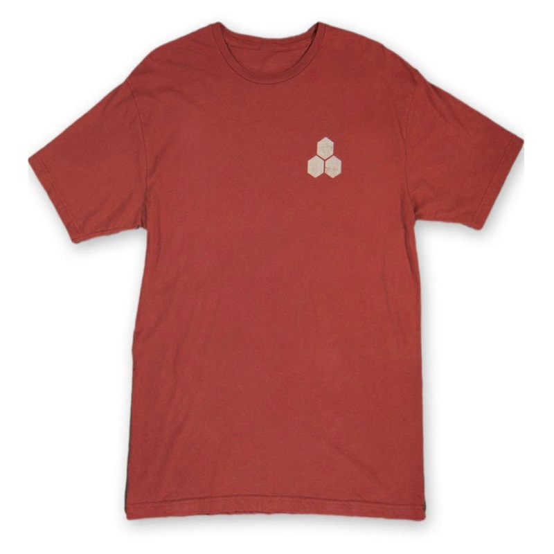 Channel Islands Stamped Flag Tee - Maroon