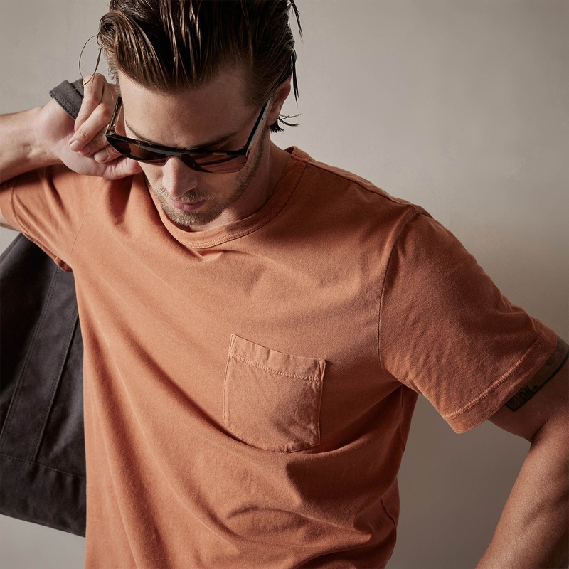 Lightweight Jersey Pocket Tee - Bonfire Pigment