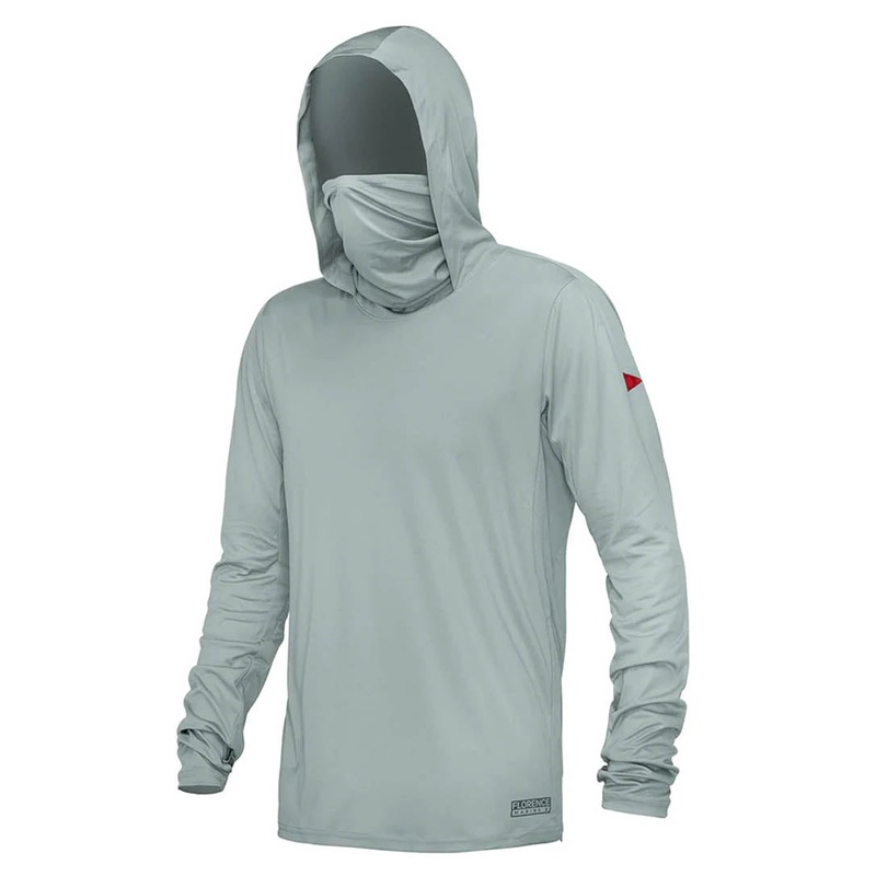 Florence Marine X Hooded Long Sleeve UPF Shirt - Light Grey