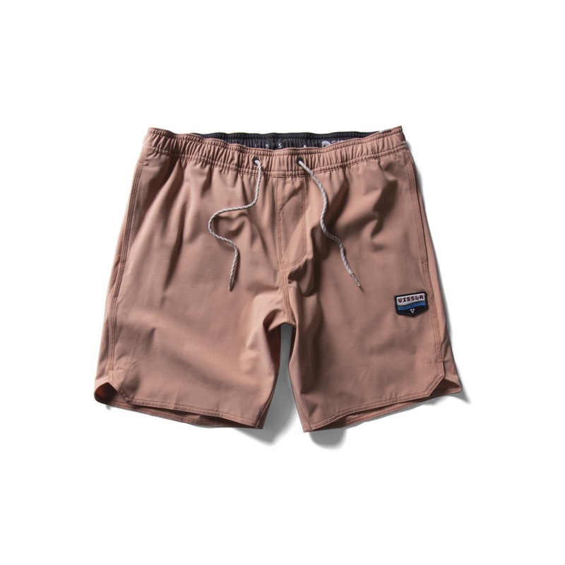 Vissla Solid Sets 17.5" Ecolastic Boardshorts-Clay