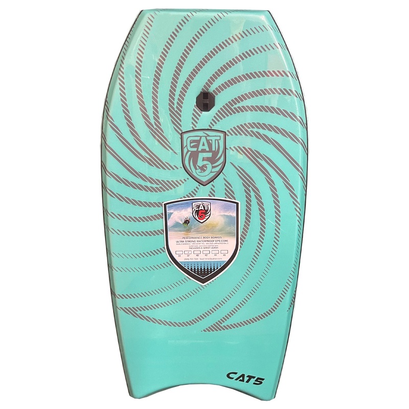 Cat 5 Original 45" Bodyboard w/ Leash - Teal