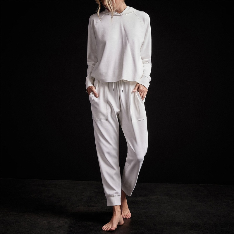 Double Knit Sweatpant - White