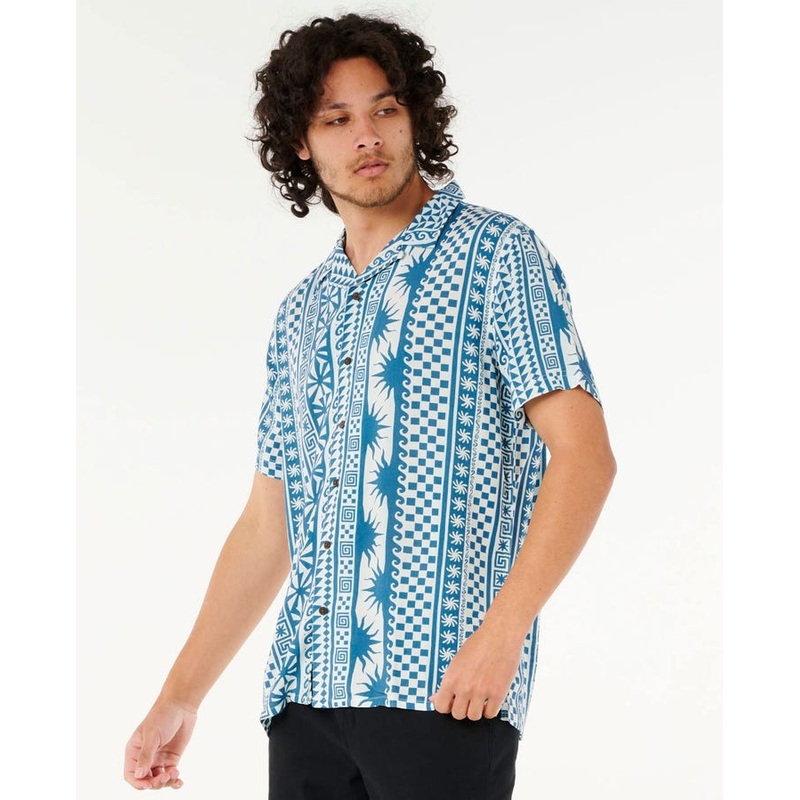 Rip Curl Fun Times Stripe S/S Shirt-Blue