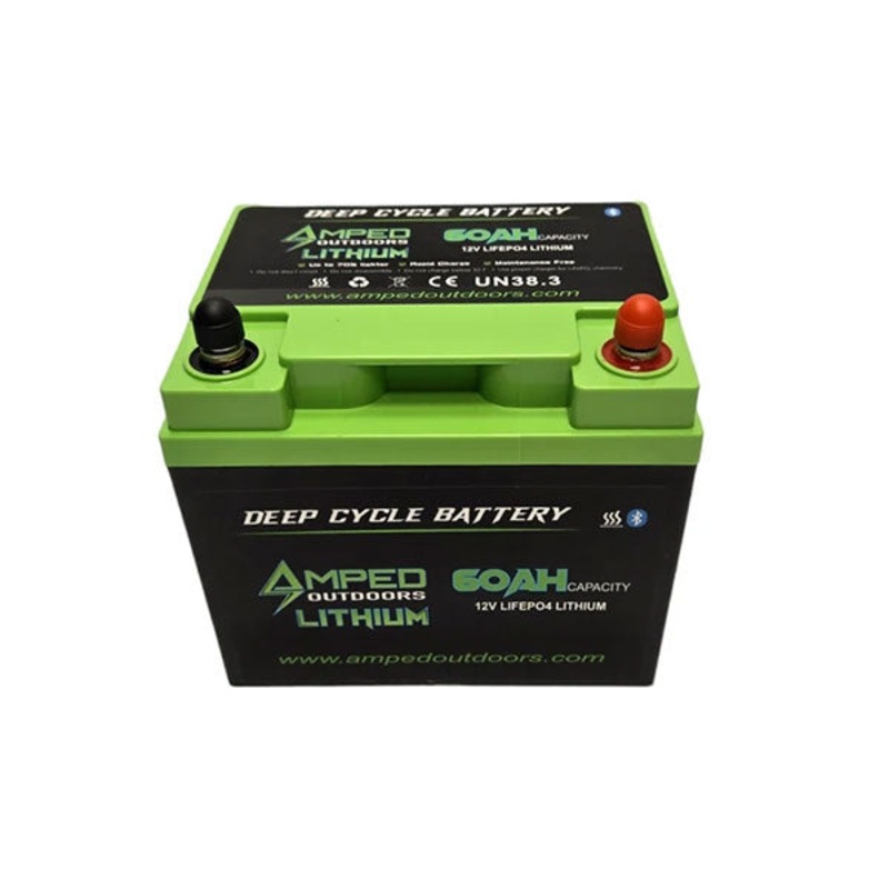 Amped Outdoors 12V 60AH LiFePO4 Lithium Battery-Kayak Edition