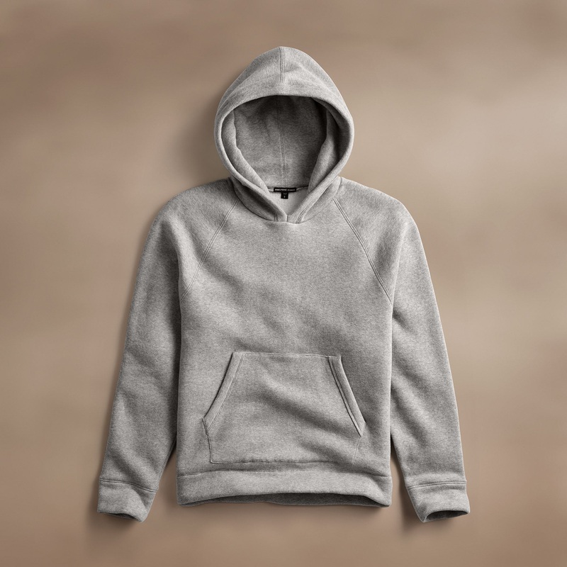Cozy Hooded Sweatshirt - Heather Grey