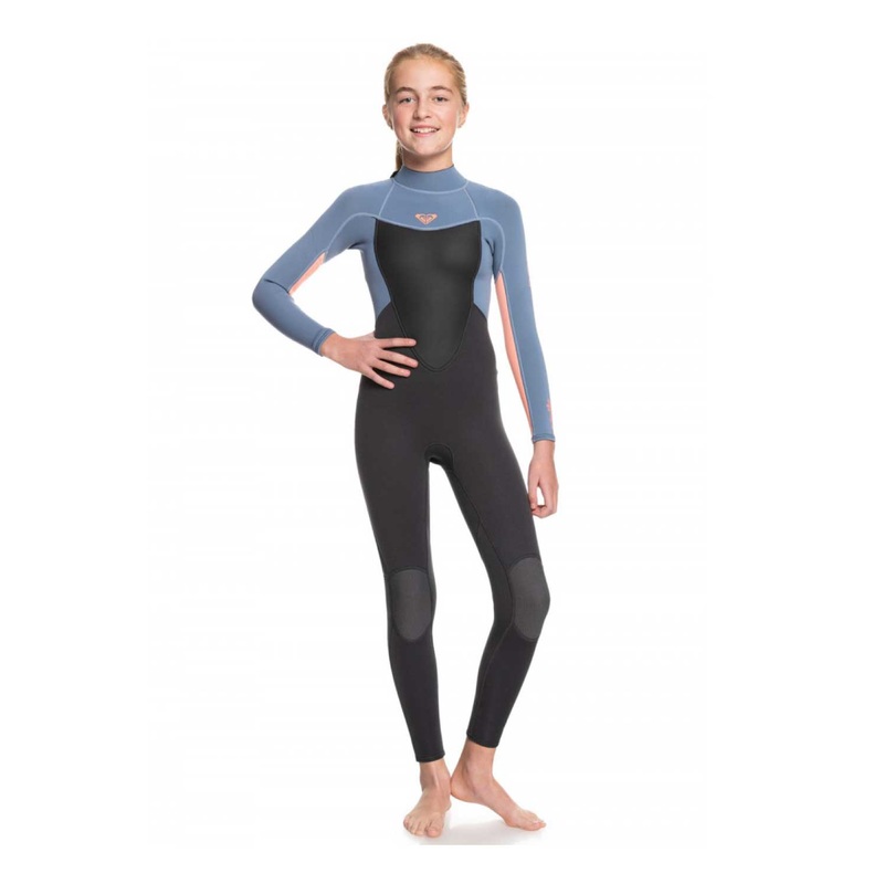 ROXY 3/2mm Girls Prologue Black Zip Steamer