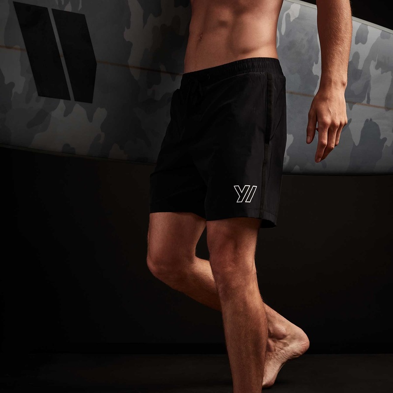Y/OSEMITE Logo Swim Short - Black/Black