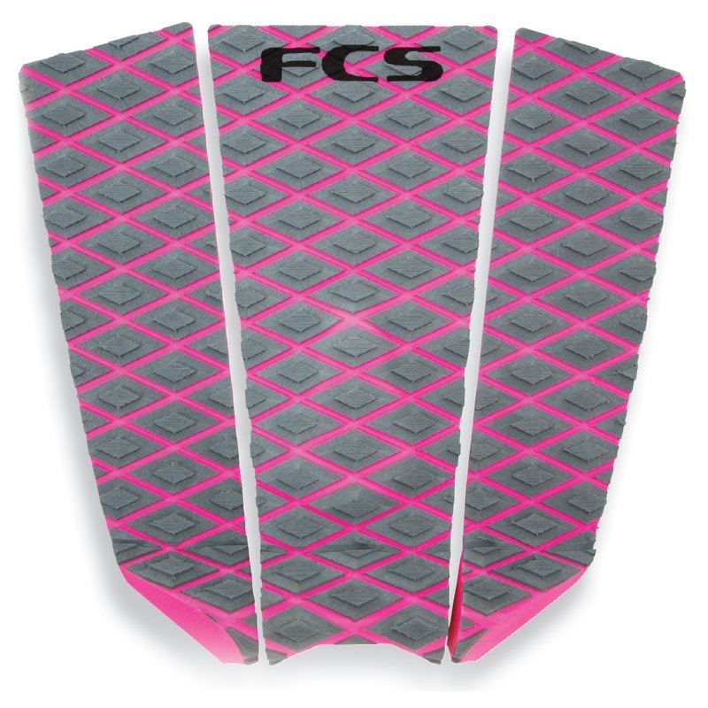 FCS Sally Fitzgibbons Deck Pad - Grey/Bright Pink