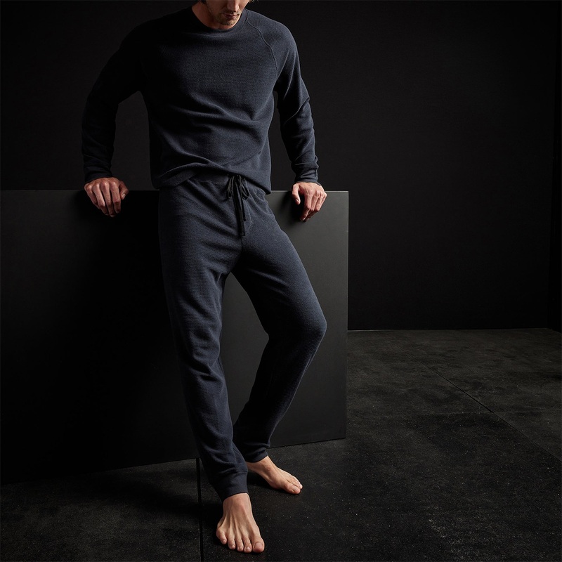 Thermal Knit Lounge Pant - French Navy
