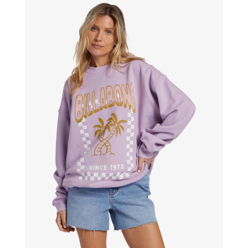 Billabong Ride In Sweatshirt-Peaceful Lilac