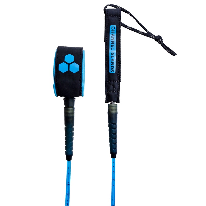 Channel Islands Round Comp Leash-Steel-6' x 3/16"