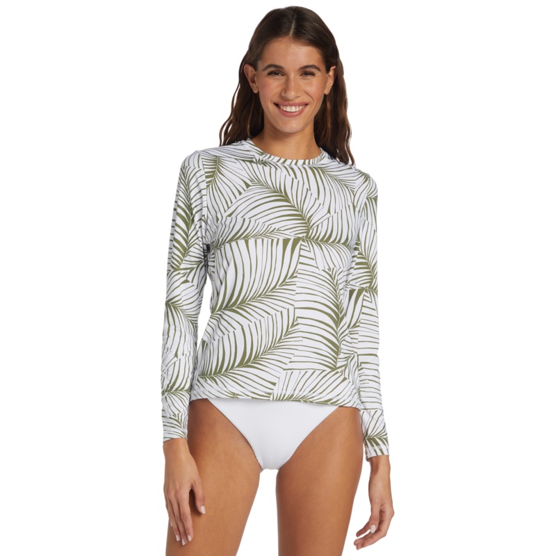 Roxy Sea Skippin PT L/S Rashguard-Palm Tree Dreams