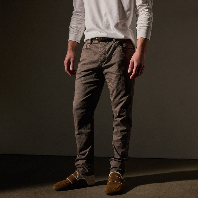 Brushed Twill 5 Pocket Pant - Loam Pigment