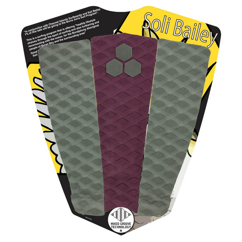 Channel Islands Soli Bailey Tail Pad - Maroon/Grey