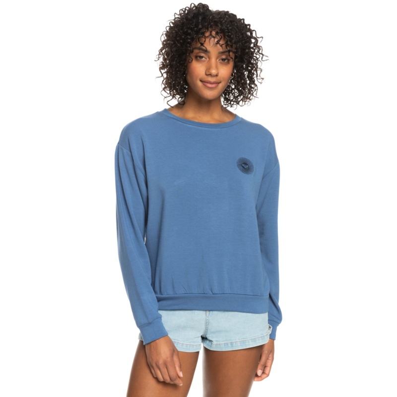Roxy Surfing By Moonlight B Sweatshirt-Bijou Blue
