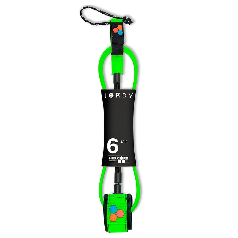 Channel Islands Jordy Smith Hex Cord Standard Leash (6ft - Green)
