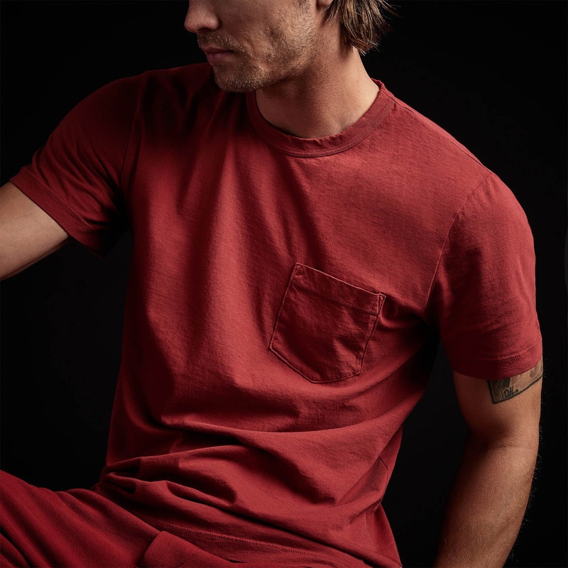 Lightweight Jersey Pocket Tee - Sunstone
