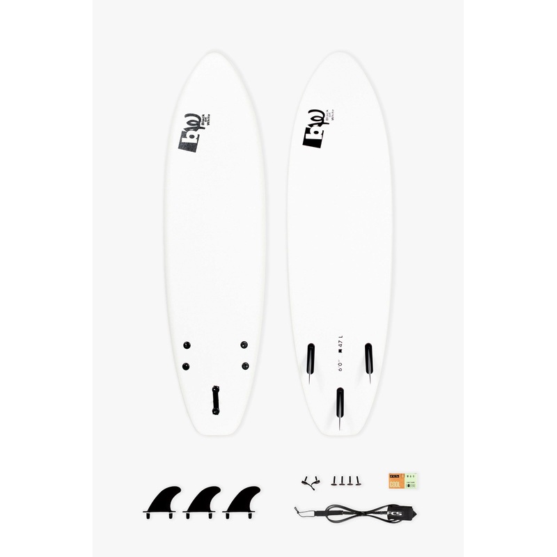 BW SOFT 6'0" BEGINNER PACK | Softboard + Leash + Fins + Wax