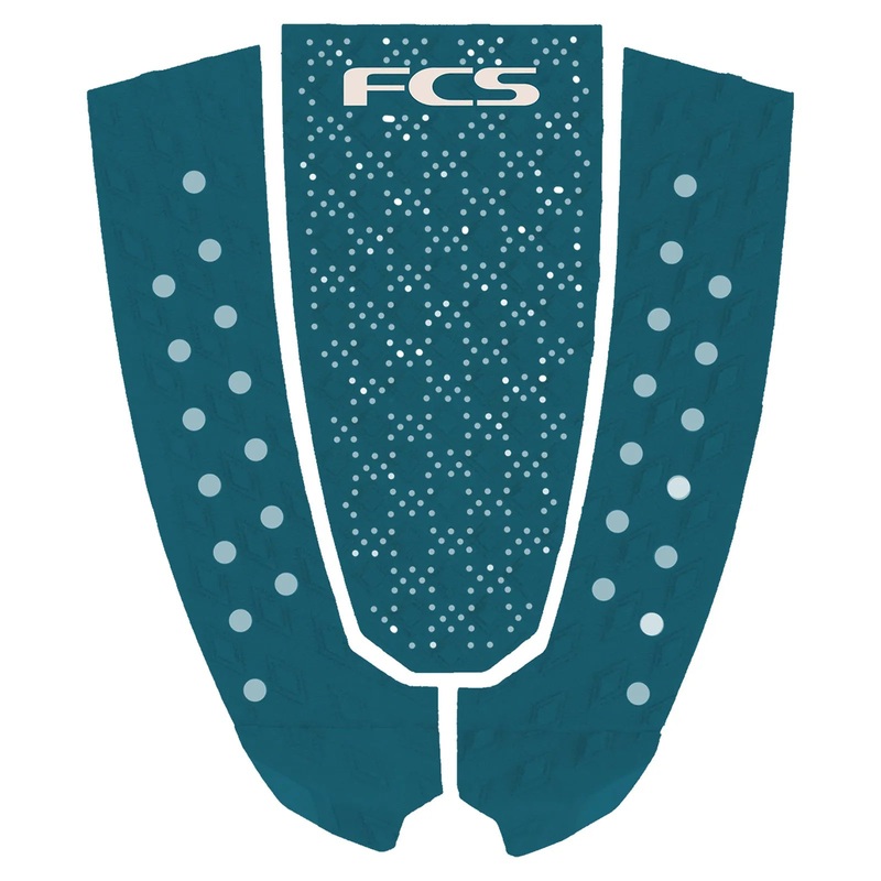 FCS T-3 Pin Eco Deck Pad - Tidal Teal