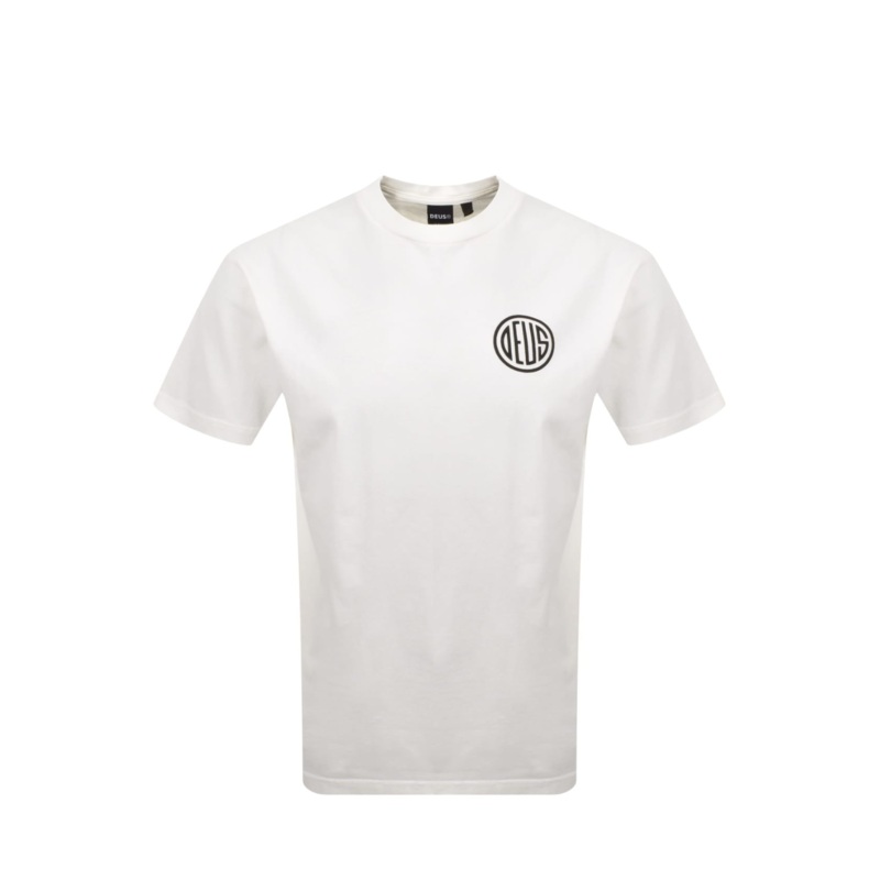 Deus Pill Logo T-Shirt Vintage White