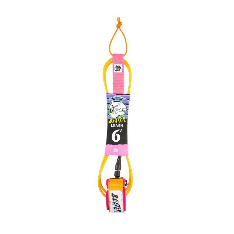Catch Surf Beater 6' Leash-Orange/Pink