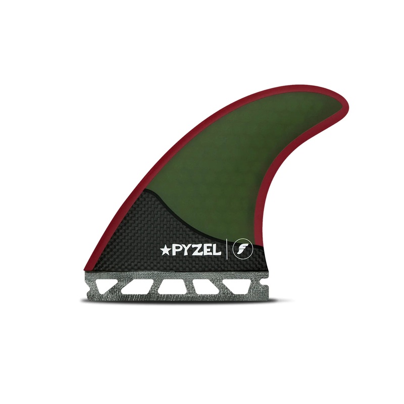 FUTURES PYZEL HONEYCOMB CARBON TRI M - GREEN/RED