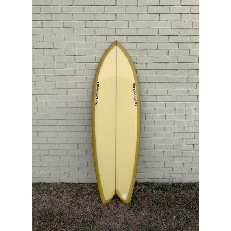 5'3" Lovemachine Surfboards Wills Fish - Olive