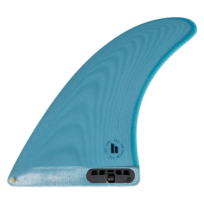 FCS II Single Fin 7" Longboard Fin - Teal