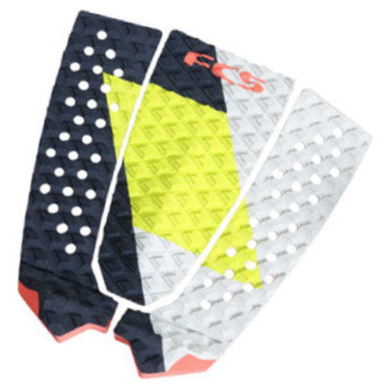 FCS Toledo 3 Piece Deck Pad - Coal/Lime