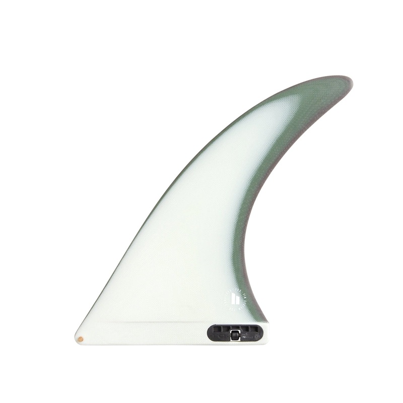 FCS II Flow 2 Performance Glass Longboard Surfboard Fin - 10.5"/Sand