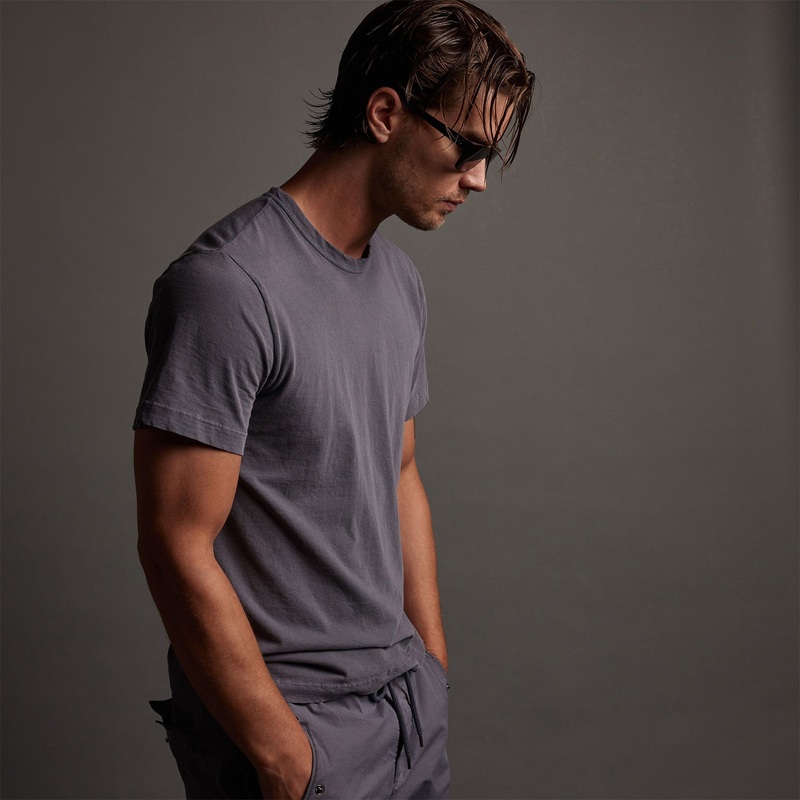 Short Sleeve Crew Neck - Flannel Pigment